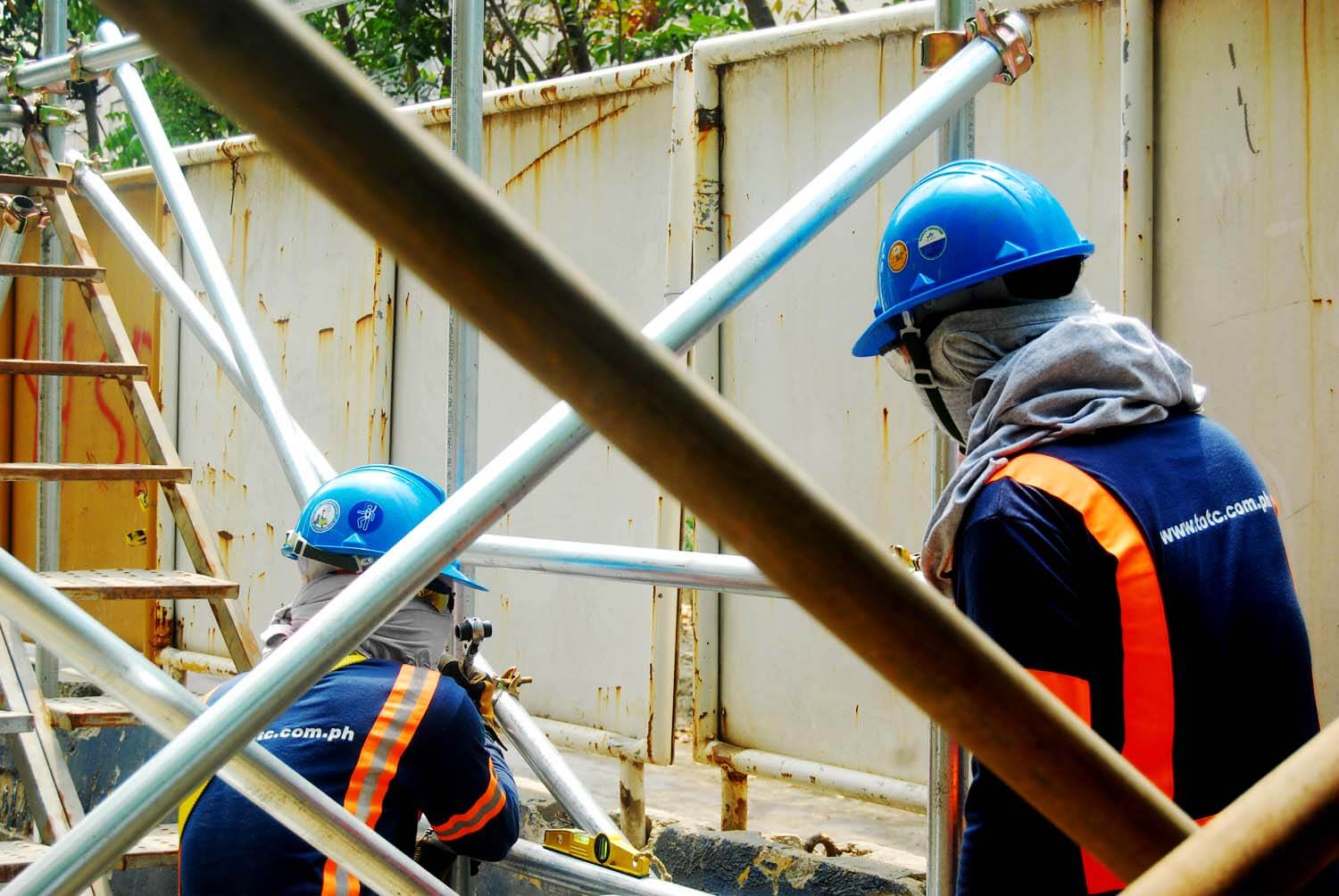 job contractors working onsite