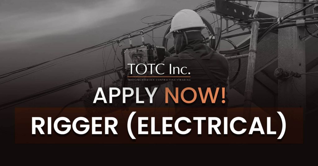 TOTC Inc. is a premier job contractor renowned for delivering tailored workforce solutions across multiple sectors and is currently hiring for Rigger (Electrical)