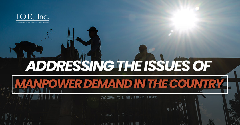 Addressing the issues of manpower demand in the country