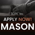 TOTC Inc. is a leading service provider specializing in offering comprehensive solutions across various industries and is currently hiring for Mason