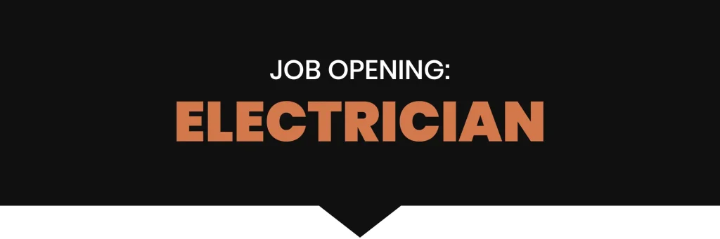 A featured image of a electrician position