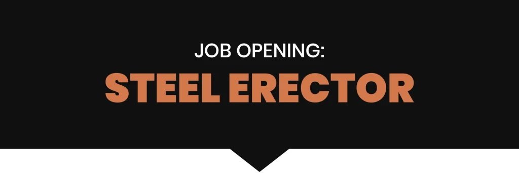 A featured image of a steel erector position