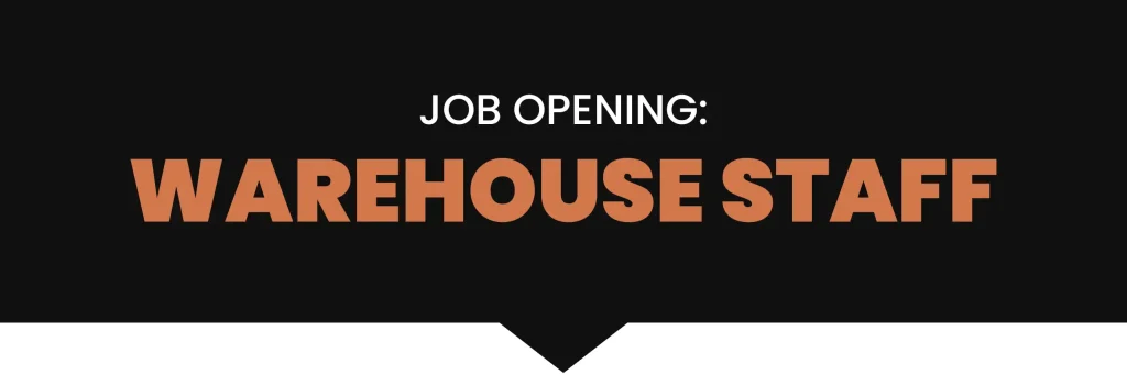 A featured image of a warehouse staff position