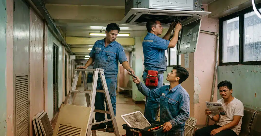 HVAC system failure during hot summer months